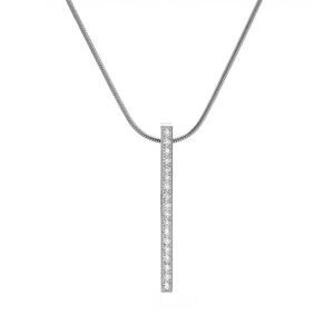 B.Tiff 18-Stone Bar Pendant w/ 18” Chain ($90 Retail)